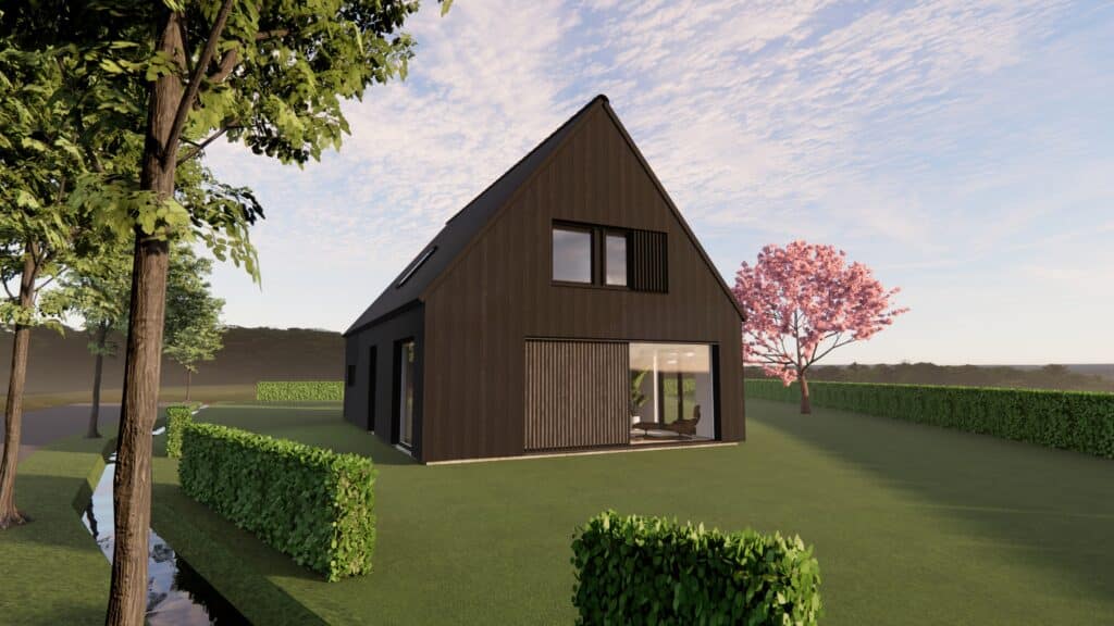 Houtskeletbouw schuurwoning